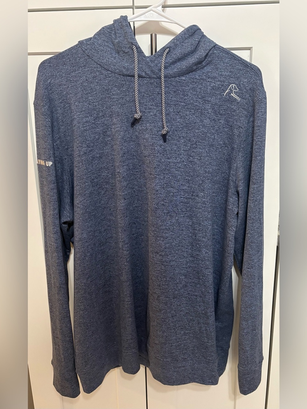 Rhoback NLU No Laying Up Long Sleeve Hooded shirt Size Medium